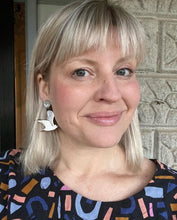 Load image into Gallery viewer, Seagull (Silver Gull) Stud Dangle Earrings
