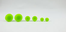 Load image into Gallery viewer, Bright Neon Green Round Stud Earrings
