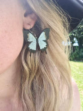 Load image into Gallery viewer, Mountain Blue Butterfly Hook Dangle Earrings
